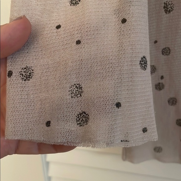 Lilith Lightweight Random Splattered Black Polka Dots Cardigan Sweater - Picture 6 of 14